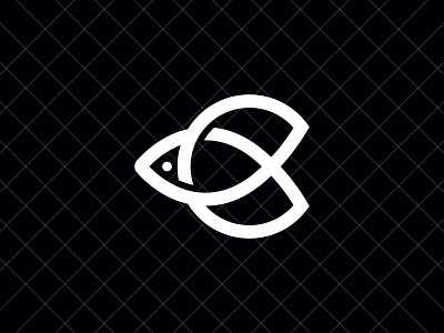 Letter C Fish Logo