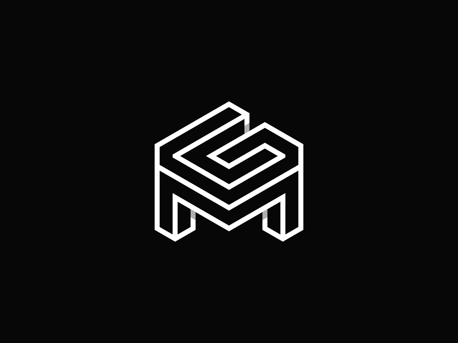 Elegant mg letter linked monogram logo design Vector Image