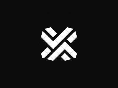 Letter X Check Mark Logo