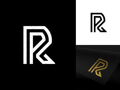 RP Logo branding design grid logo identity letter logo lettermark logo logo design logotype minimal modern monogram pr pr logo pr monogram rp rp logo rp monogram typography vector