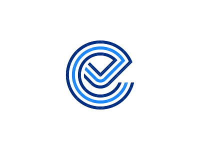 Letter E Check Mark Logo