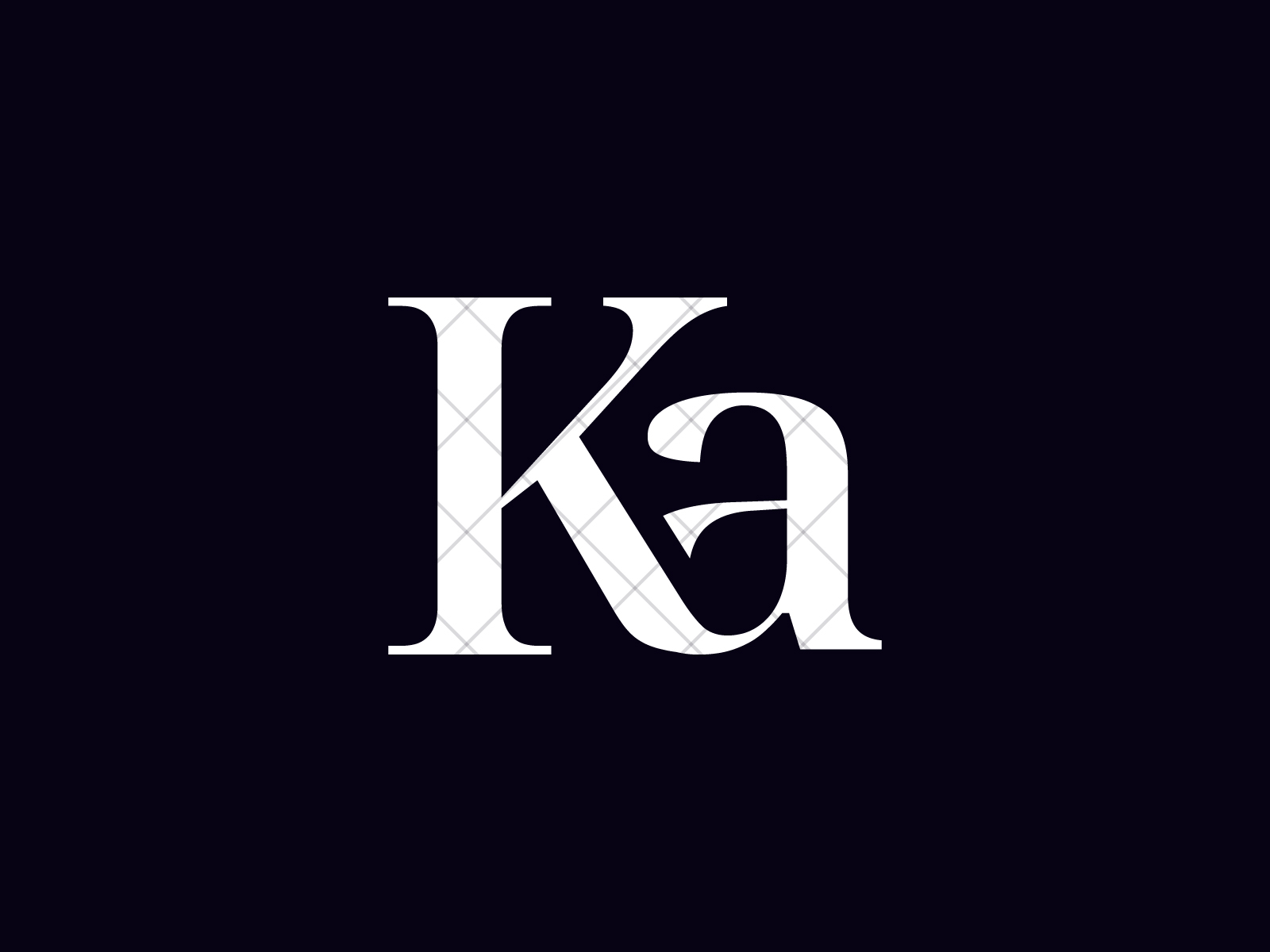 Monogram KA Logo Design By Vectorseller | TheHungryJPEG