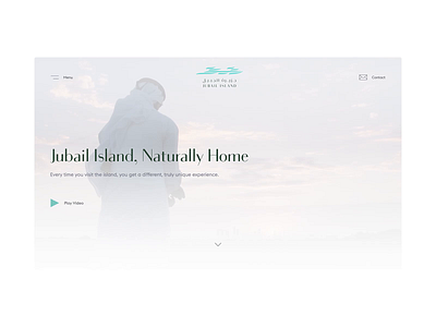 Home - Jubail Island branding flat island minimal real estate serenity ui user experience user interface ux web