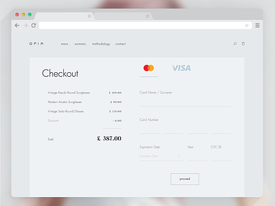 Daily UI challenge #002 - Checkout checkout ecommerce opia preview ui ux web