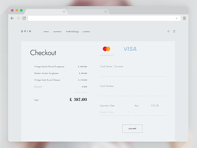 Daily UI challenge #002 - Checkout