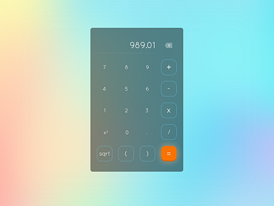 Daily UI challenge #004 - Calculator