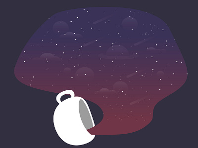 Coffee Galaxy Spill