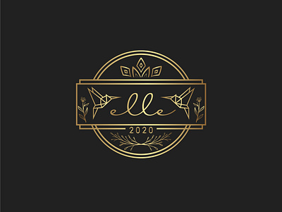 elle 2020 animation artdeco branding concept design designer elle invitation logo logodesign logogram logomark