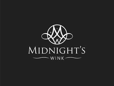 MIDNIGHTS WINK animation branding concept design designer illustrator logo logodesign logogram logomark logotype midnight monogram wink