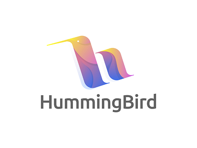 h design h hummingbird letter logo logomark mark