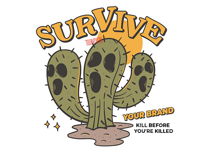 survive clothing design branding graphic design