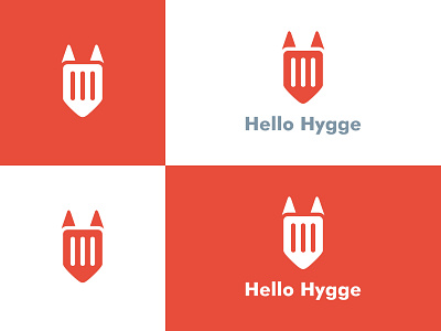 Hello Hygge Logo Concept coreldraw coreldrawx7 fox fox logo kitchen logo logogram logos