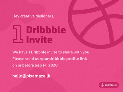 One Dribbble Invite