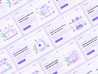 Landing page hero sections