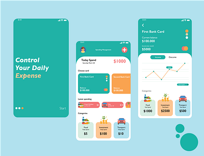 Money Management App app appdesign finance app finances financial app mobile mobile app mobile app design mobile design mobile ui money app money management ui