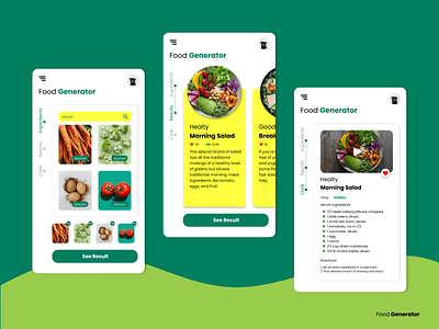 Food Generator App Design