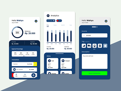 Money Manager App Design concept design design app mobile mobile ui money money app trends user interface