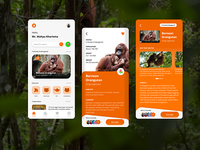 Animal Conservation App Design