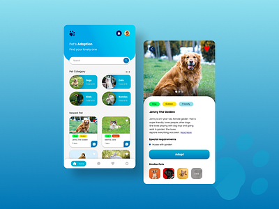 Pet Adoption App Design