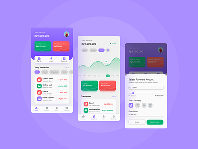 Money Management App Concept