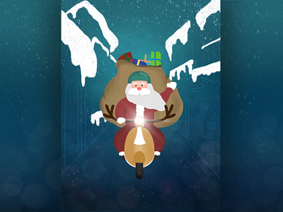 Santa Claus Is Coming To Town! character characterdesign christmas christmasillustration gifts illustration illustration design illustration digital merry xmas merrychristmas reindeer santaclaus snow