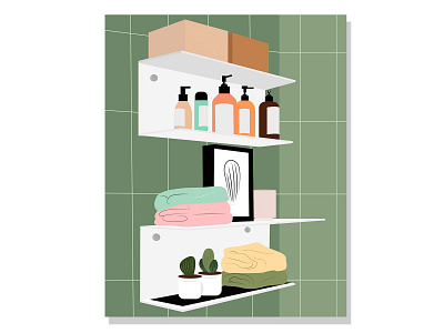 illustration : part of bathroom background cartoon character colorful design female flat group illustration isolated male man people person set style summer vector woman young