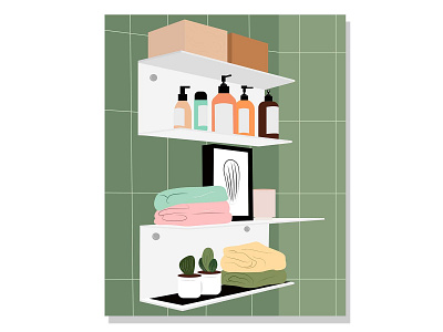 illustration : part of bathroom