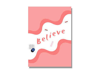 believe character design flat graphic design icon illustration illustrator lettering typography ui ux vector