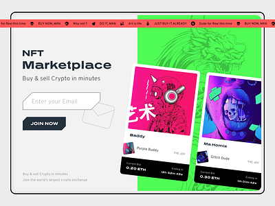 NFT Marketplace acid application auction bitcoin concept crypto cryptocurrency design graphic design illustration inspiring marketplace nft ui