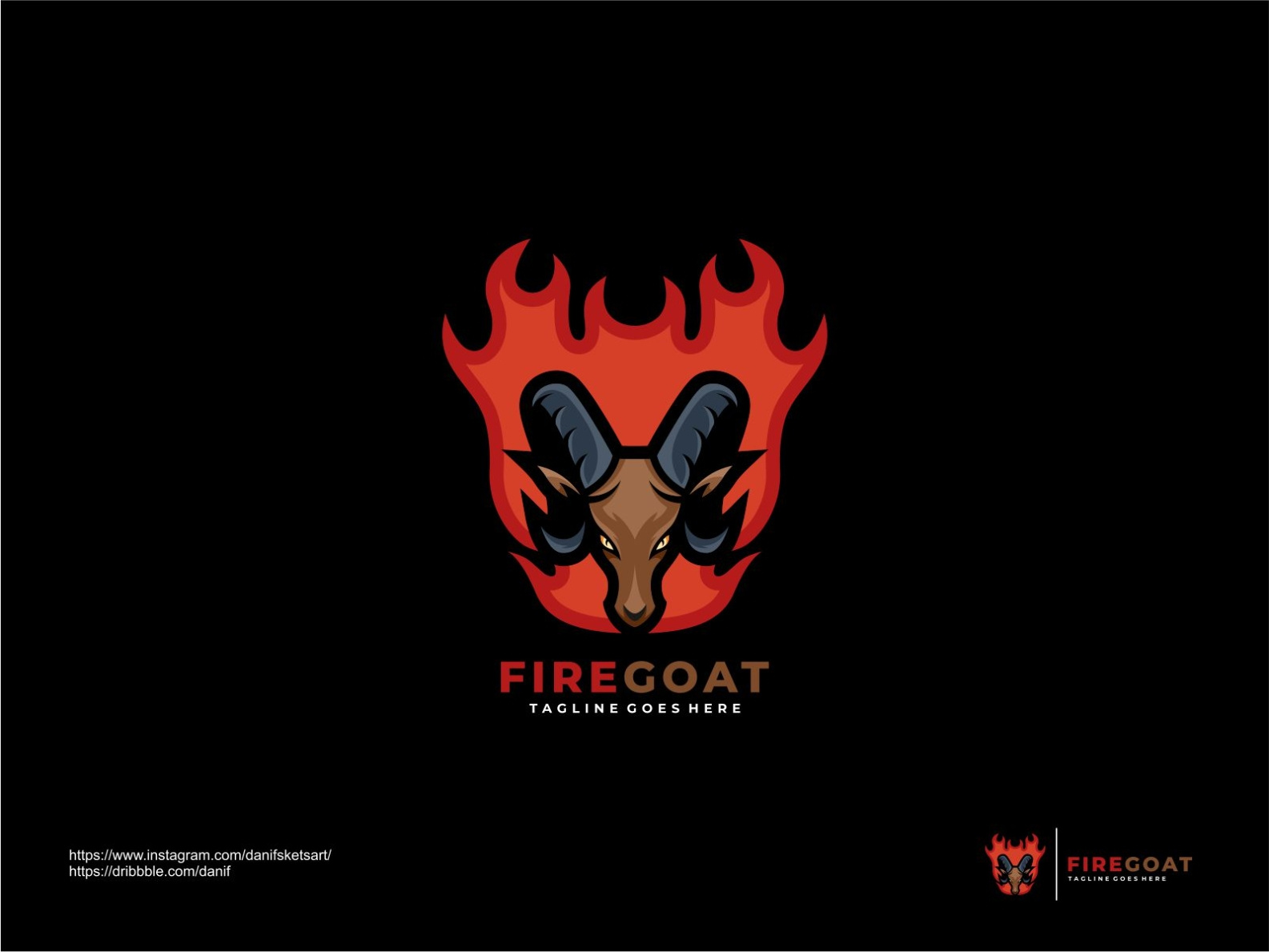 FIRE GOAT by Danifsketsart on Dribbble