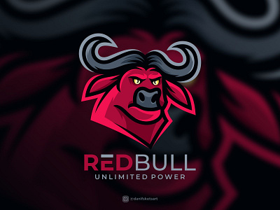 Redbull animal animal logo bull cartoon company design icon internet logo mascot redbull sport vector