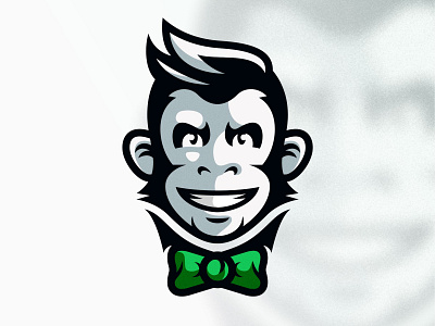 Monkey happy animal logo branding cartoon company design icon illustration logo mascot monkey vector