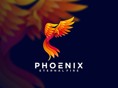 Phoenix 3d animation art bird branding colorful company design fire graphic design icon identity illustration logo logos mark mascot media phoenix vector