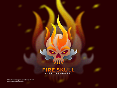 Fire skull