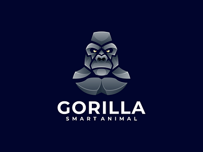 Gorilla animal art branding color company design digital drawing gorilla graphic design icon illustration logo mascot media motion graphics vector
