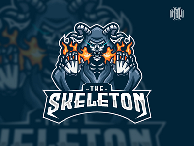 The Skeleton dark design esport esport logo graphic illustration logo mascot logo skeleton skull sport logo