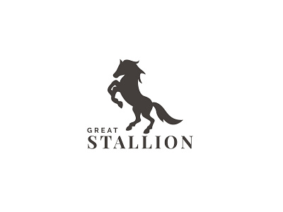 Great Stallion app art branding business clean company design flat flat design icon identity illustration illustrator logo minimal modern professional profile vector website