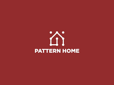 pattern home art branding business clean company design flat icon identity minimal