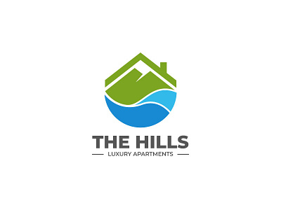 The Hills branding business clean design flat identity logo minimal modern vector