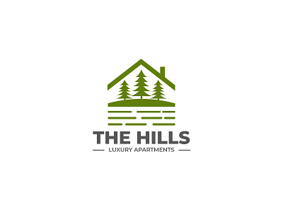 The Hills branding business clean design flat identity logo minimal modern vector