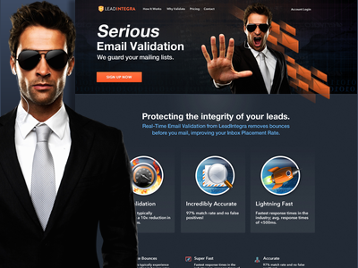 Serious Email Validation black blue email guard mockup orange security wip