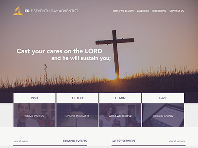 Church Website Homepage