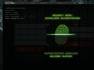 Authentication access finger fingerprint game green html5 scan scanner security