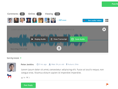 Comments App app application audio audio player chat comments plugin wordpress