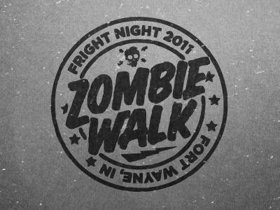 Zombie Walk FW | IN typography zombie