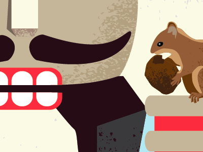 Nut Crackin' detail holidays illustration