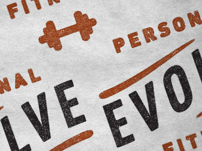 Evolve Personal Fitness logo typography