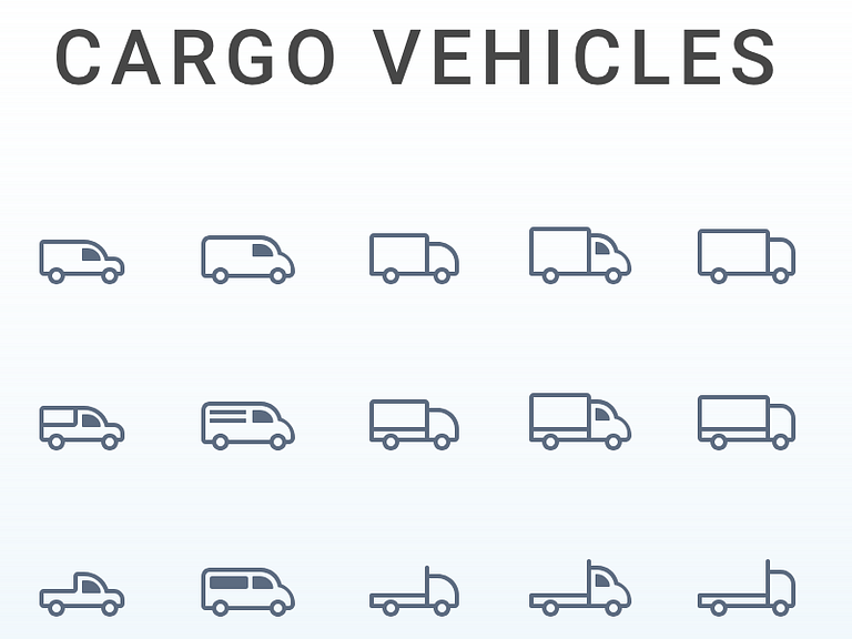 Cargo Vehicles by Vasily on Dribbble