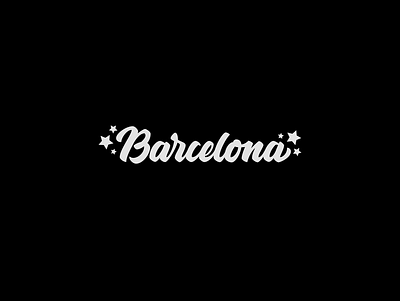 Barcelona branding design hand lettering lettering logo logotype vetoshkin