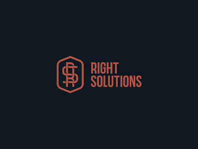 Right Solutions branding design identity logo logotype mark monogram sign vetoshkin